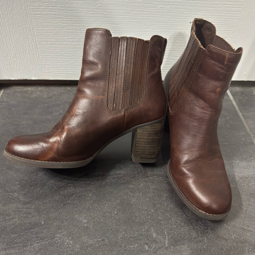 Timberland Atlantic Heights Brown Leather Chelsea Boots